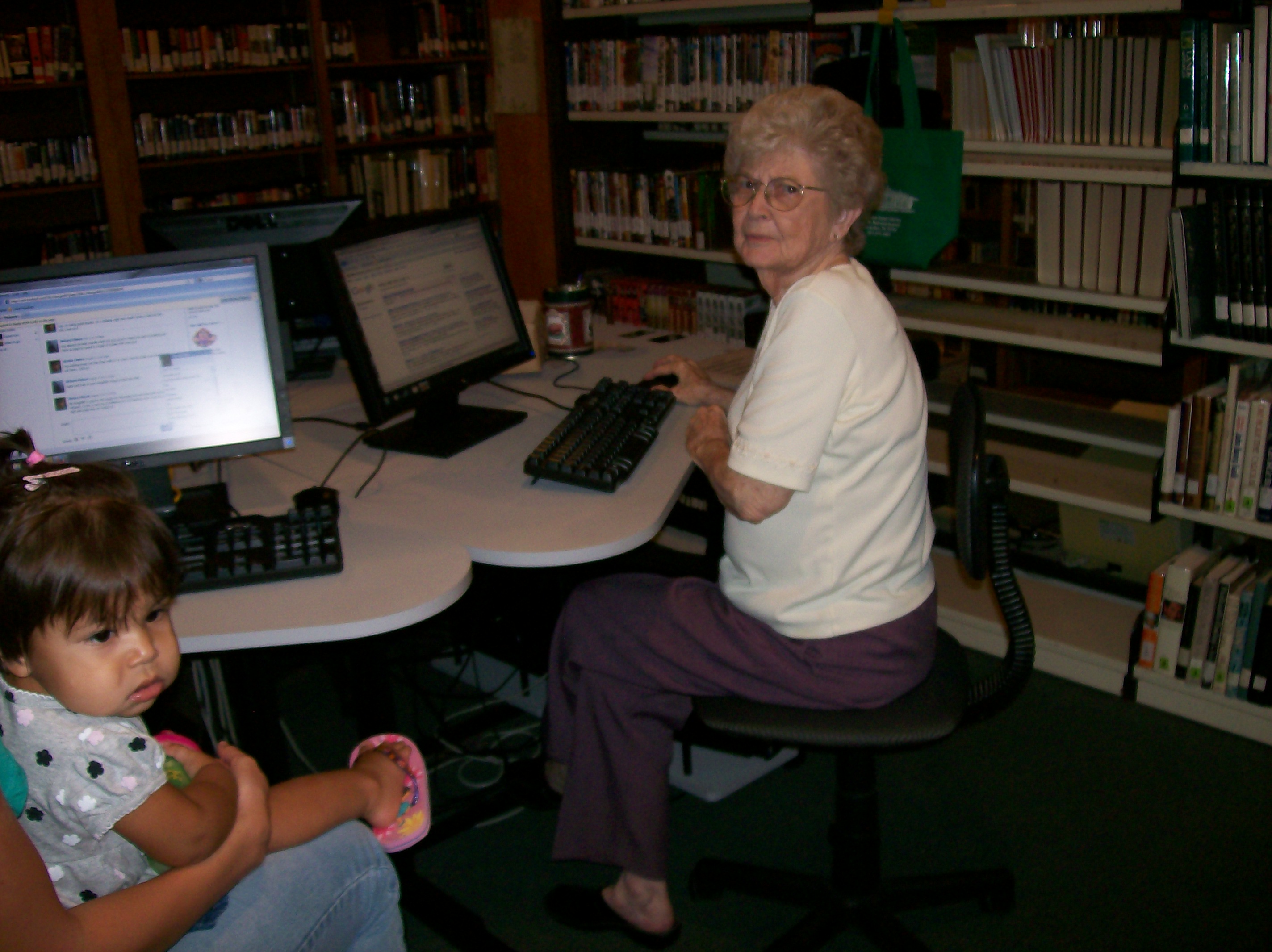 woman at computer